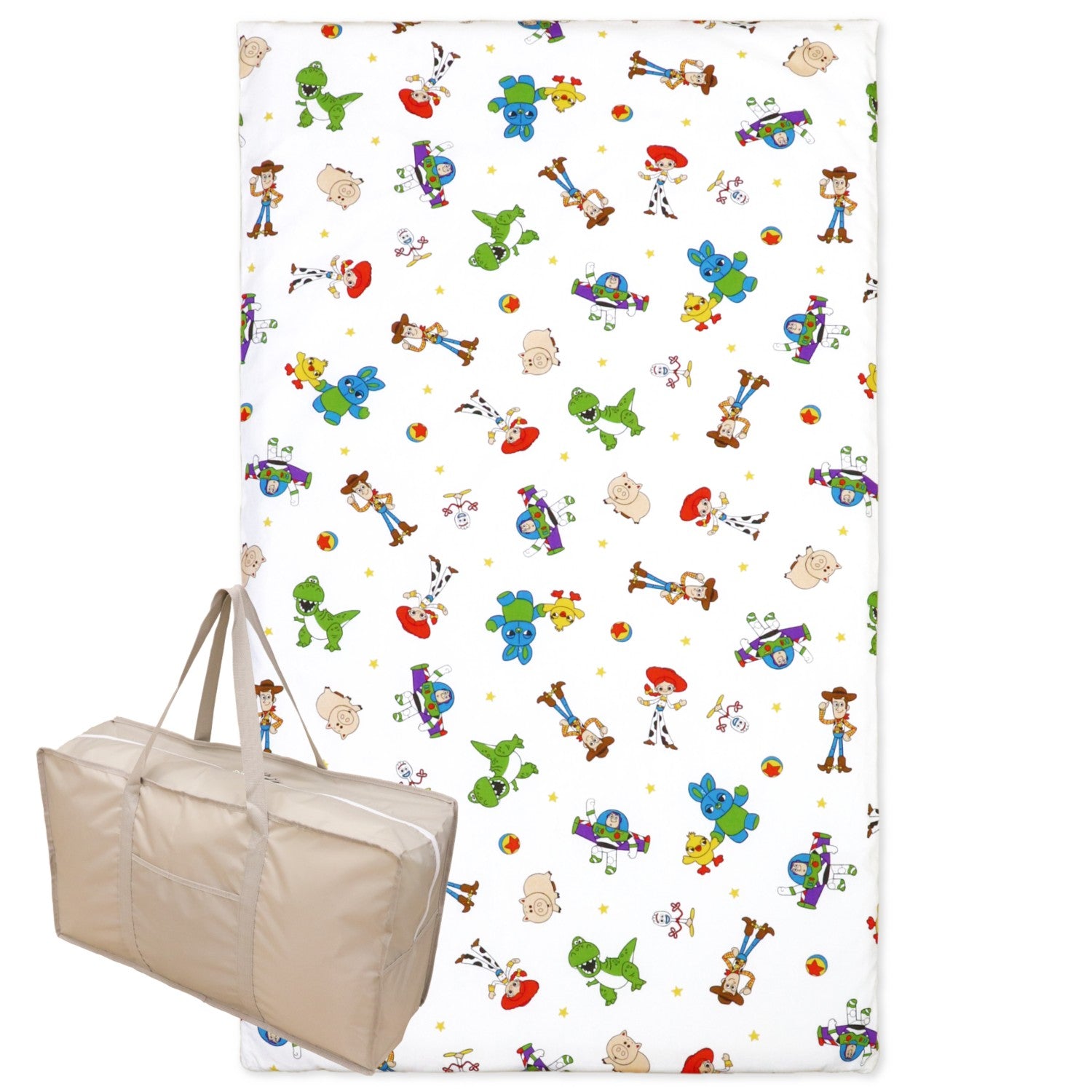 Toy Story Woody Nap Futon Set 3 Pieces 100% Cotton Mattress Waterproof Bag Name Tag Included NZ1267-3