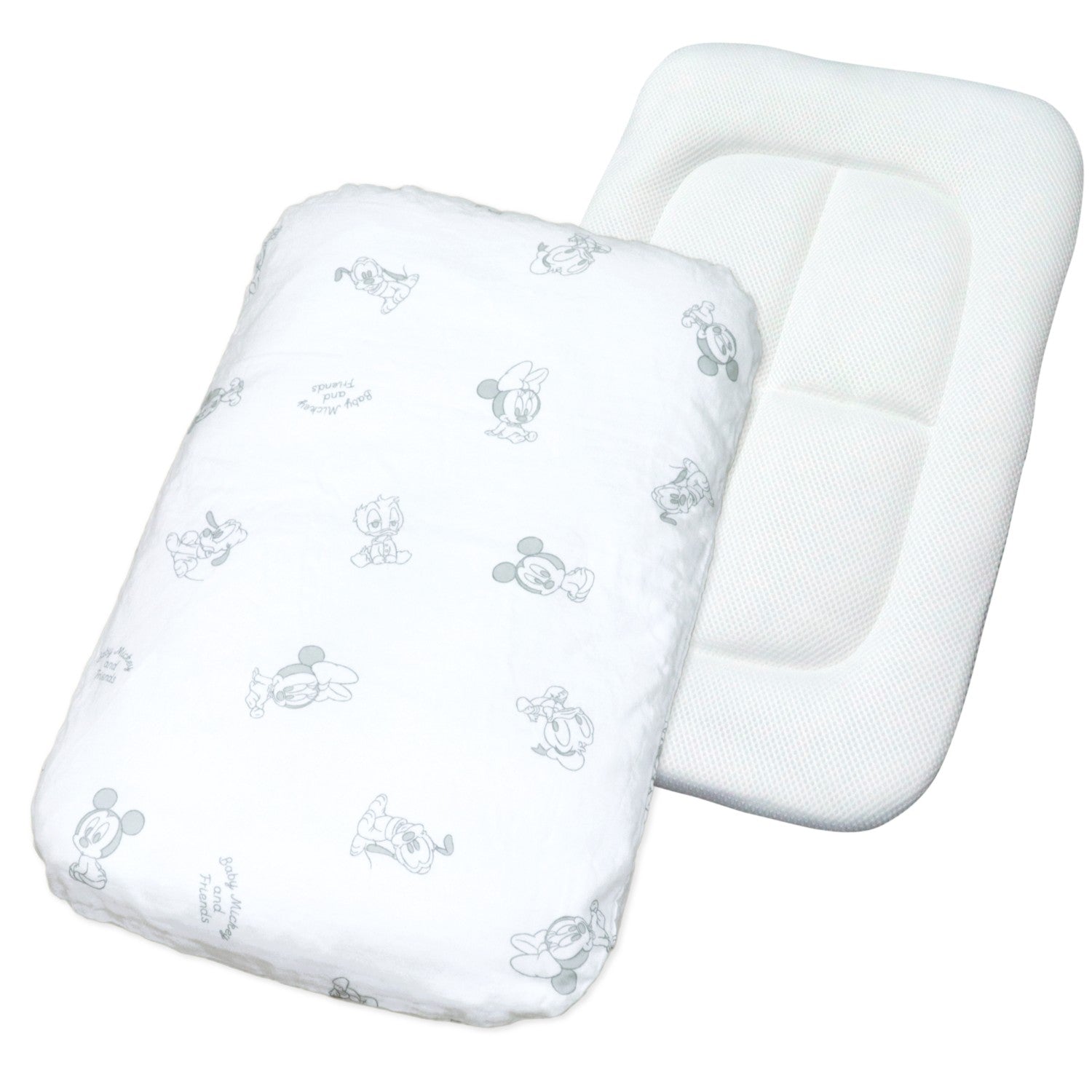 Baby Mickey & Friends Hug Futon Monotone Organic Cotton Double Gauze 100% Cot...