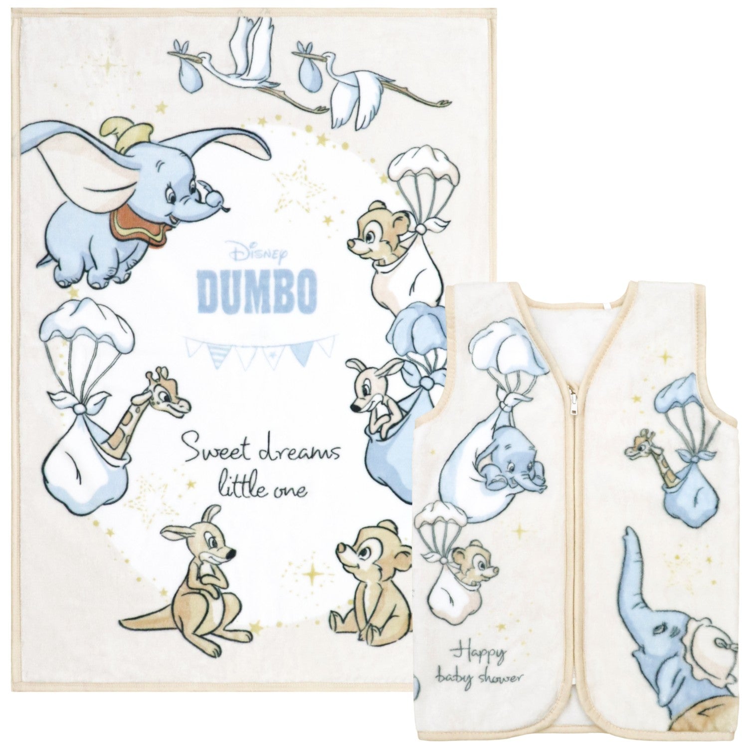 Dumbo Blanket + Sleeper 2 Piece Set New Meyer NZ2000s-DU