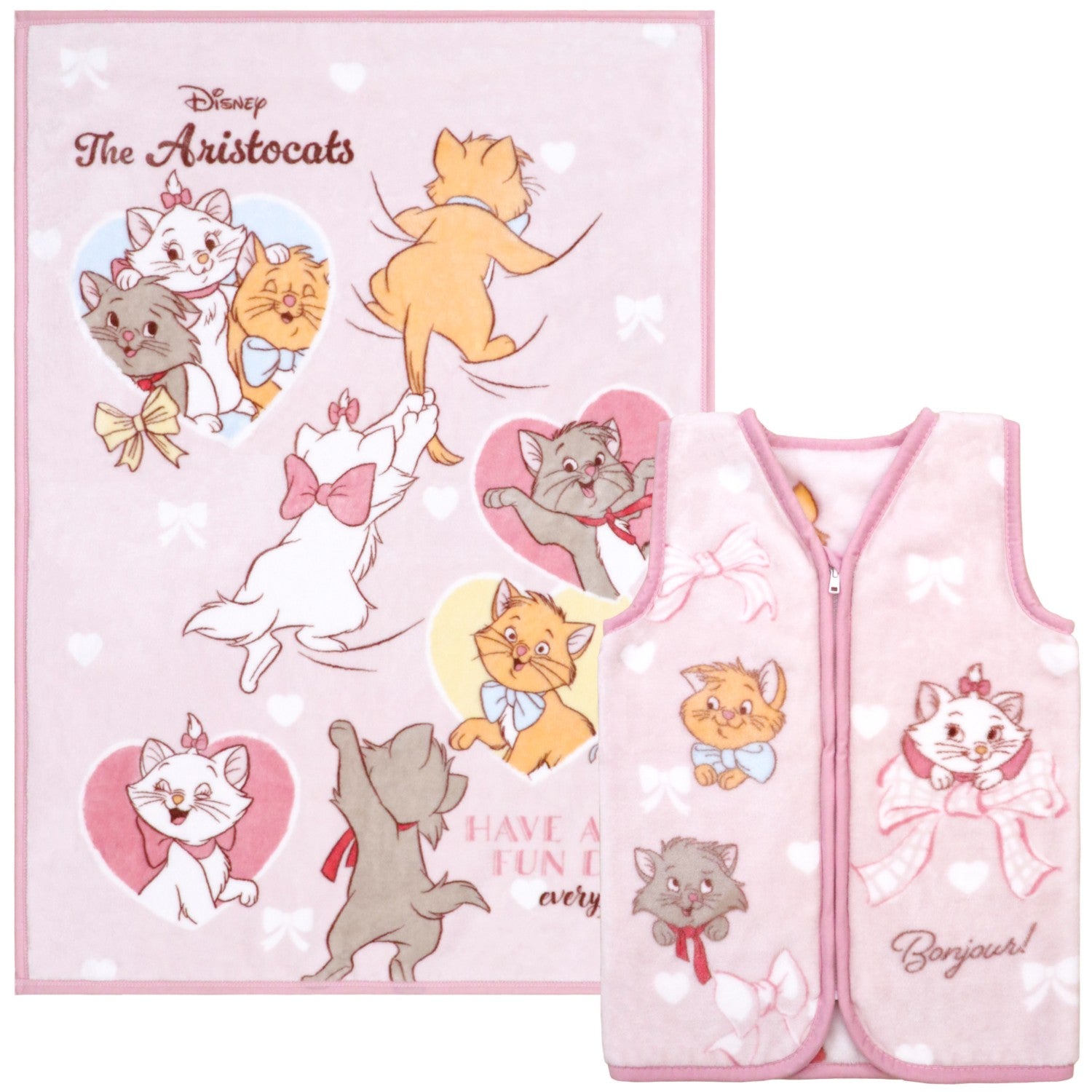 Fashionable Cat Marie Blanket + Sleeper 2 Piece Set New Meyer NZ2002s-MA