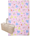 Disney Princess Nap Duvet Set, 3 Pieces, Rapunzel, Ariel, Cinderella, Belle, Snow White, Duvet Cover, Duvet, Waterproof Bag, Name Tag Included NZ3026-3
