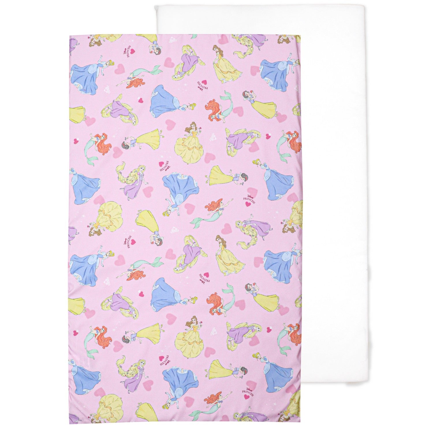 Disney Princess Nap Mattress Rapunzel Ariel Cinderella Belle Snow White with Name Tag Duvet Cover NZ3026-SK