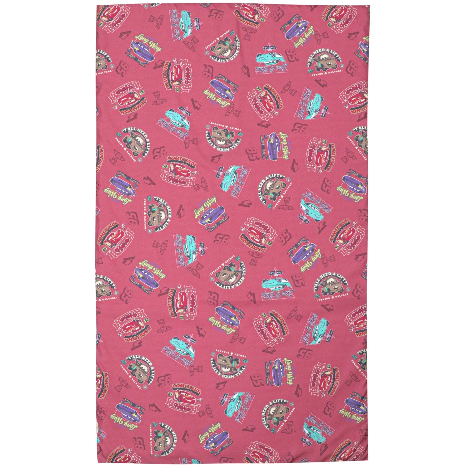 Lightning McQueen duvet cover with Ramone and Meter, soft peach skin from Japan