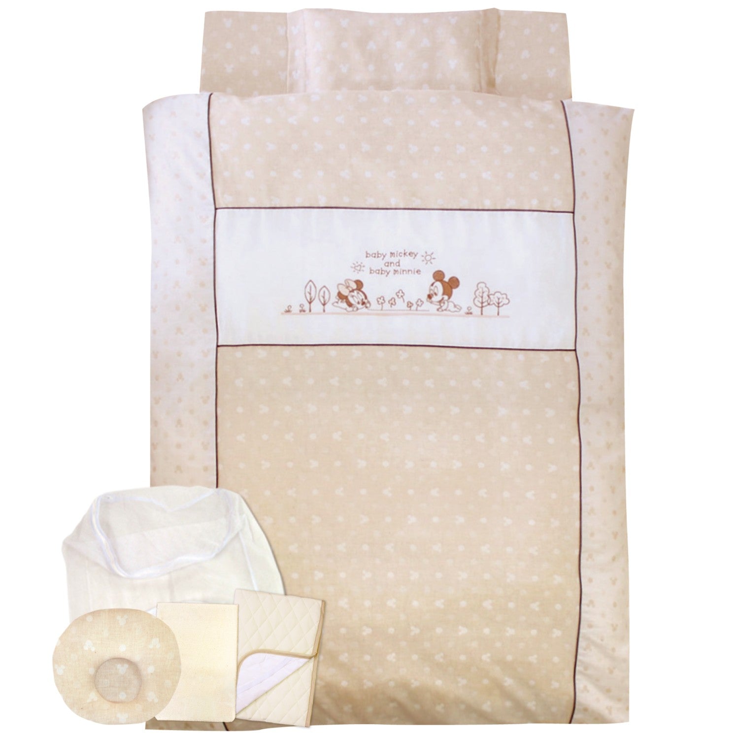 Baby Mickey Minnie Baby Futon 10 Piece Set Regular Size Organic Cotton Double Gauze NZ1120-FU