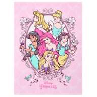 Disney Princess Towel Blanket 100 x 140cm Rapunzel Ariel Cinderella Belle Sno...