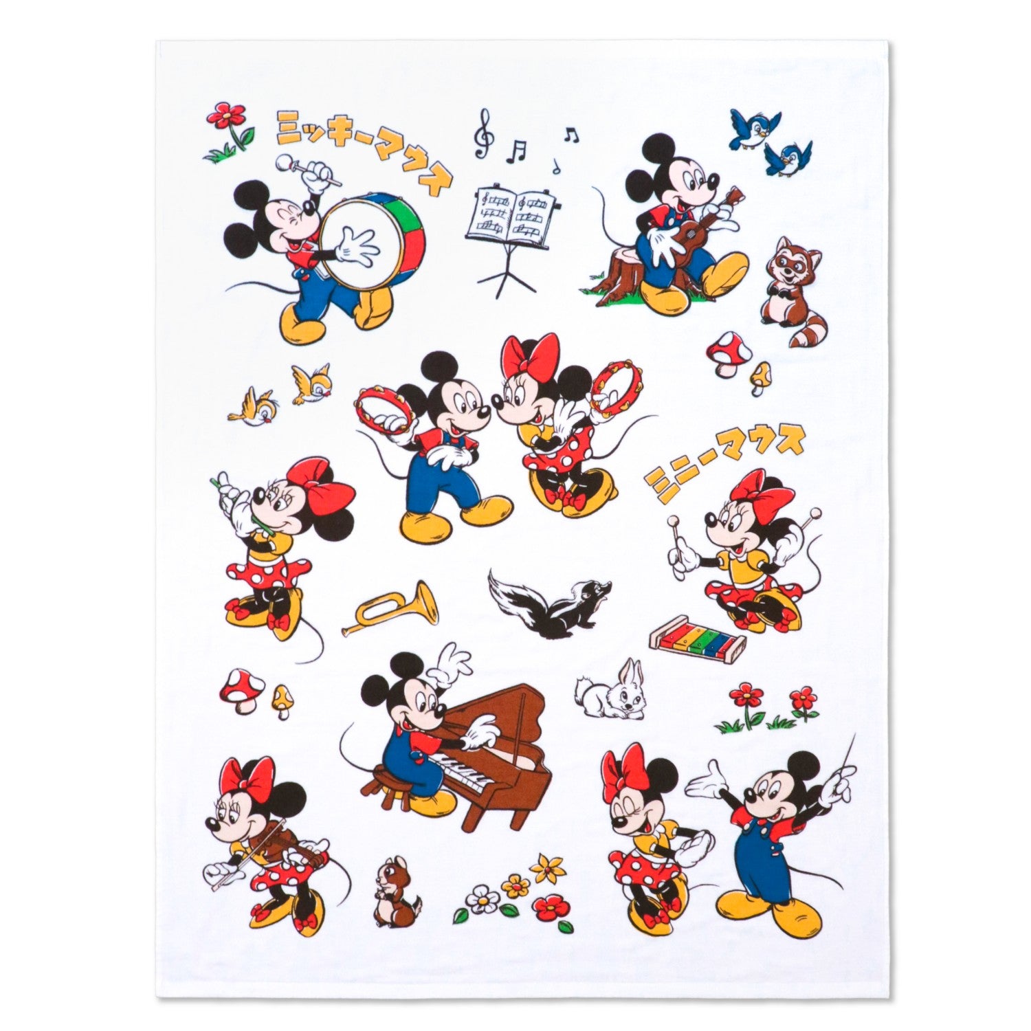 Mickey Minnie Towel Blanket 85 x 115cm Outer Gauze Back Pile 100% Cotton NZ1811-MK