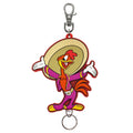 Three Knights/Panchito Rubber Reel Keychain