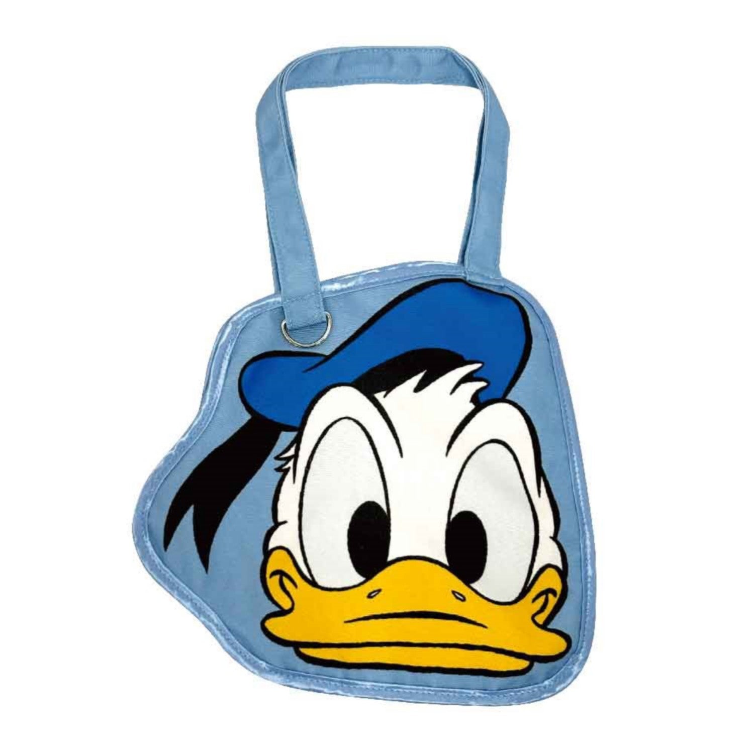 Donald Duck face die-cut tote bag