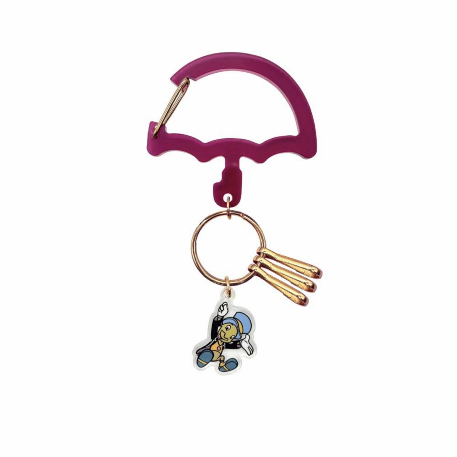 Jiminy Cricket Acrylic Carabiner Charm
