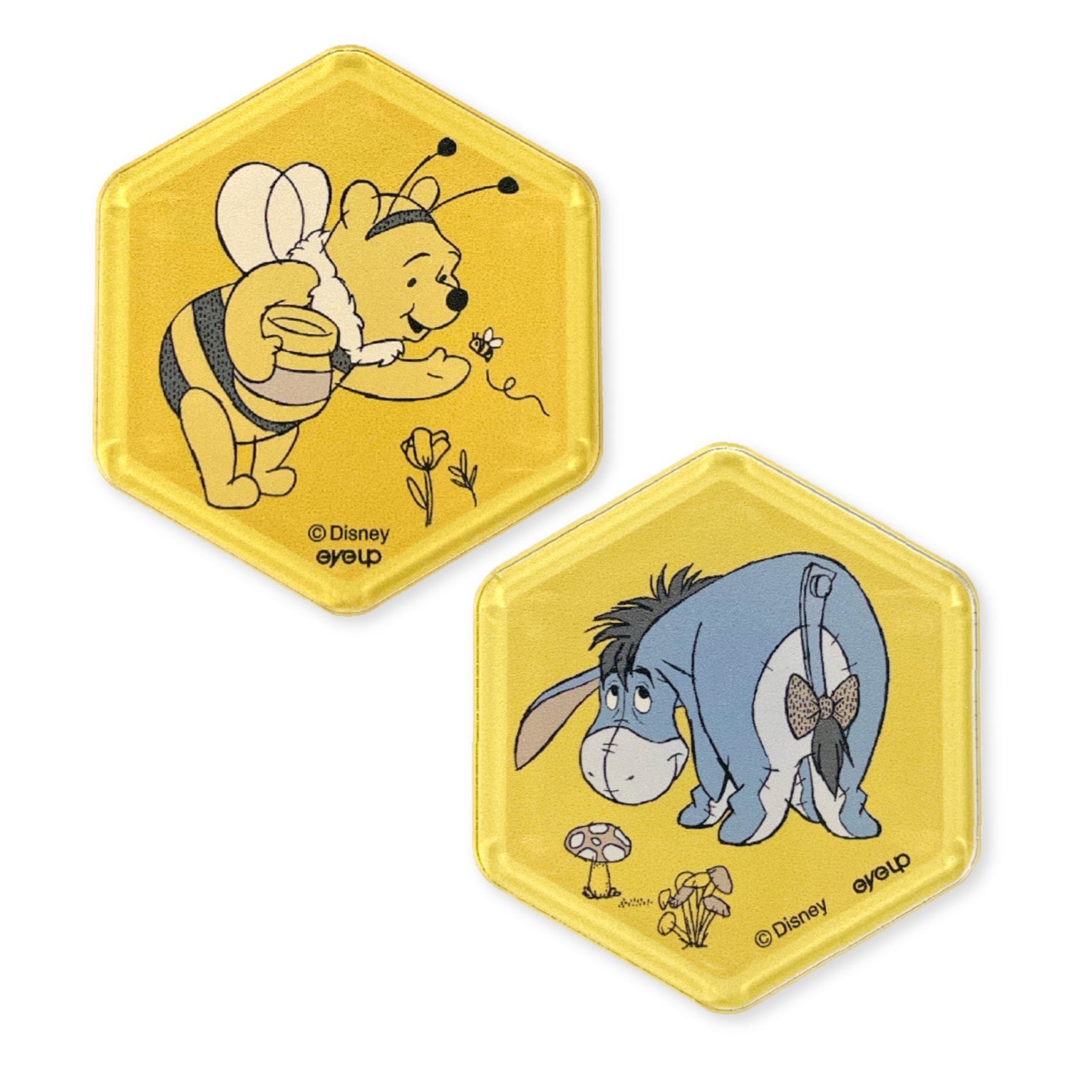 Winnie the Pooh Honeycomb Acrylic Magnet Set (Pooh & Eeyore)