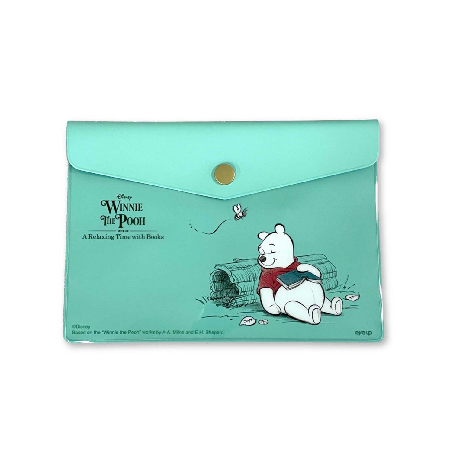 Winnie the Pooh Envelope Case A Relaxing Time (green)