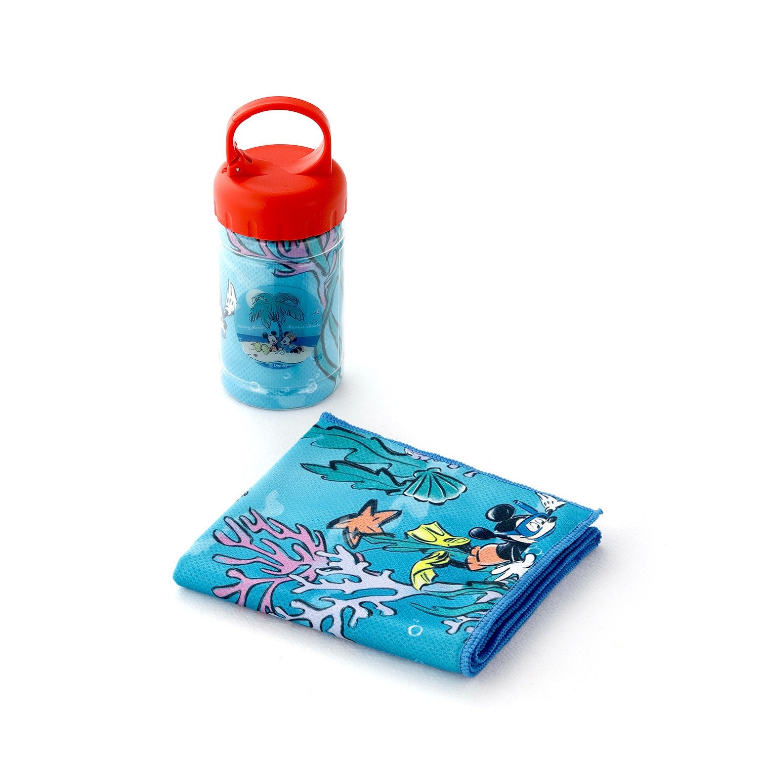 Disney Face Towel Cool Summer Cool Towel Mickey Mouse & Minnie Mouse 38-1535200-B