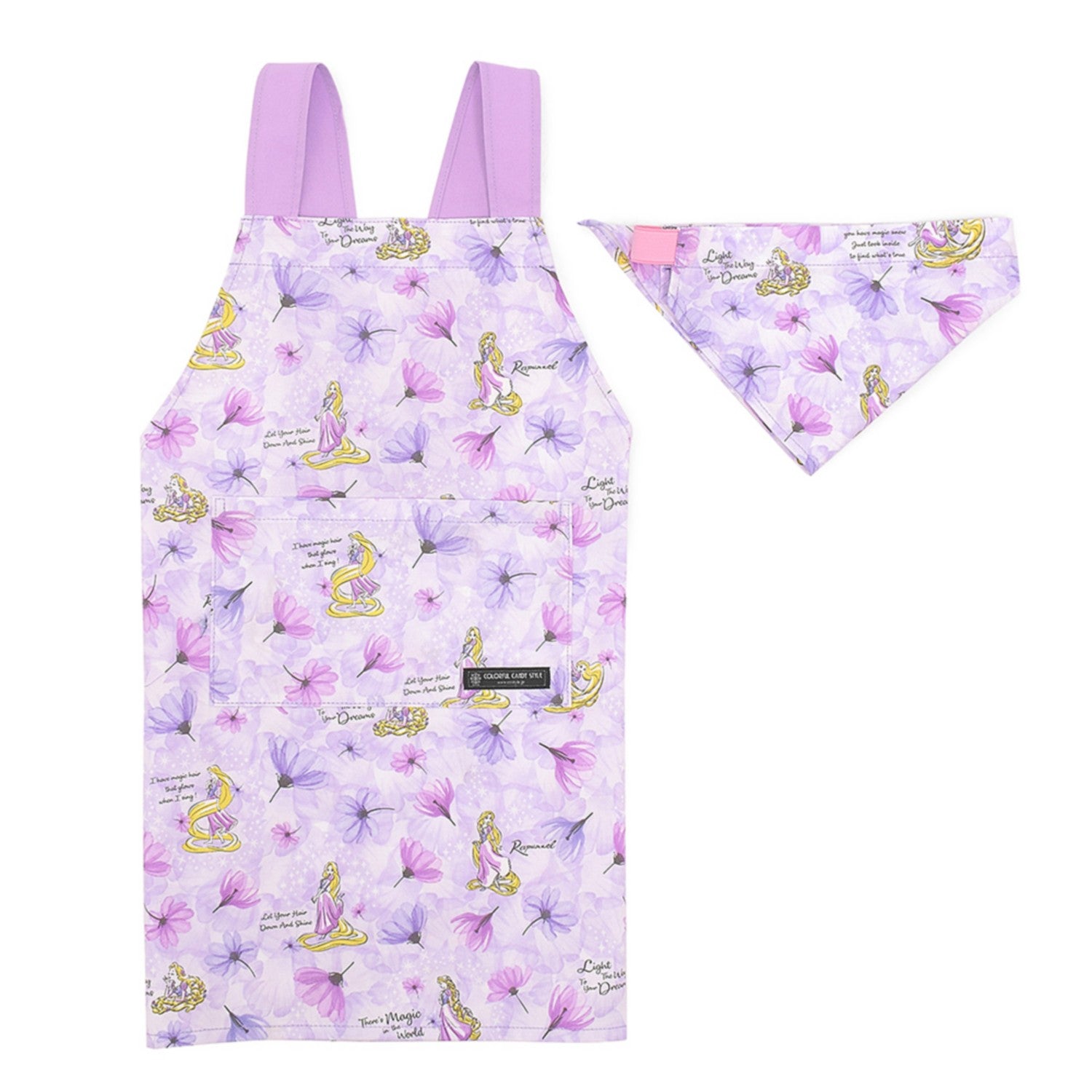 Back cross children's apron (100-120cm) / Rapunzel / FASHIONABLE PRINCESS / Rapunzel /