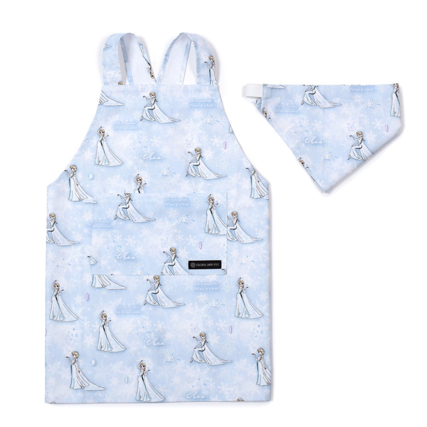 Back cross children's apron (100-120cm) / Elsa / FROZEN / Elsa /
