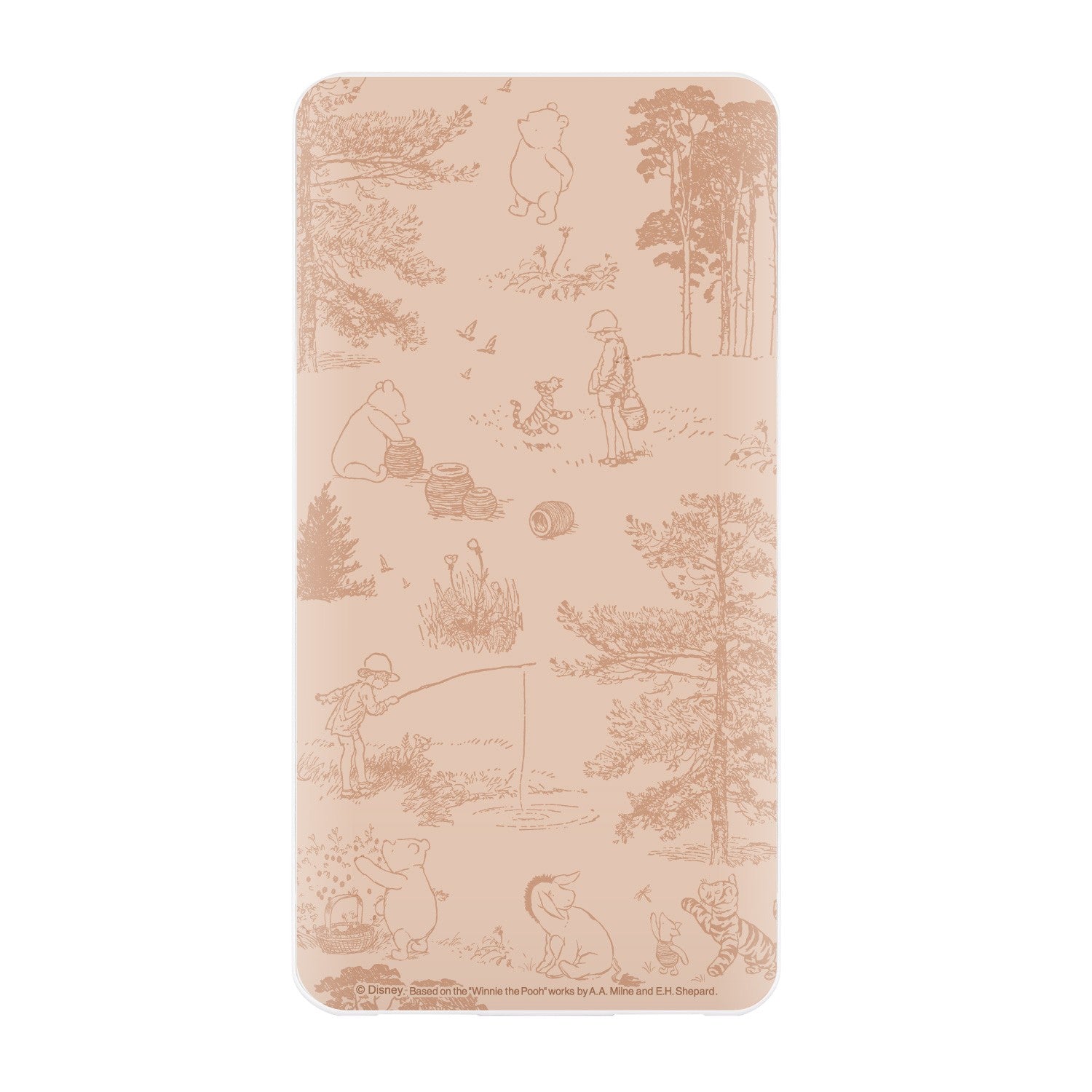 Winnie the Pooh USB/USB Type-C 4000mAh Lithium Ion Polymer Charger 2.1A Allover Pattern DNG-02A
