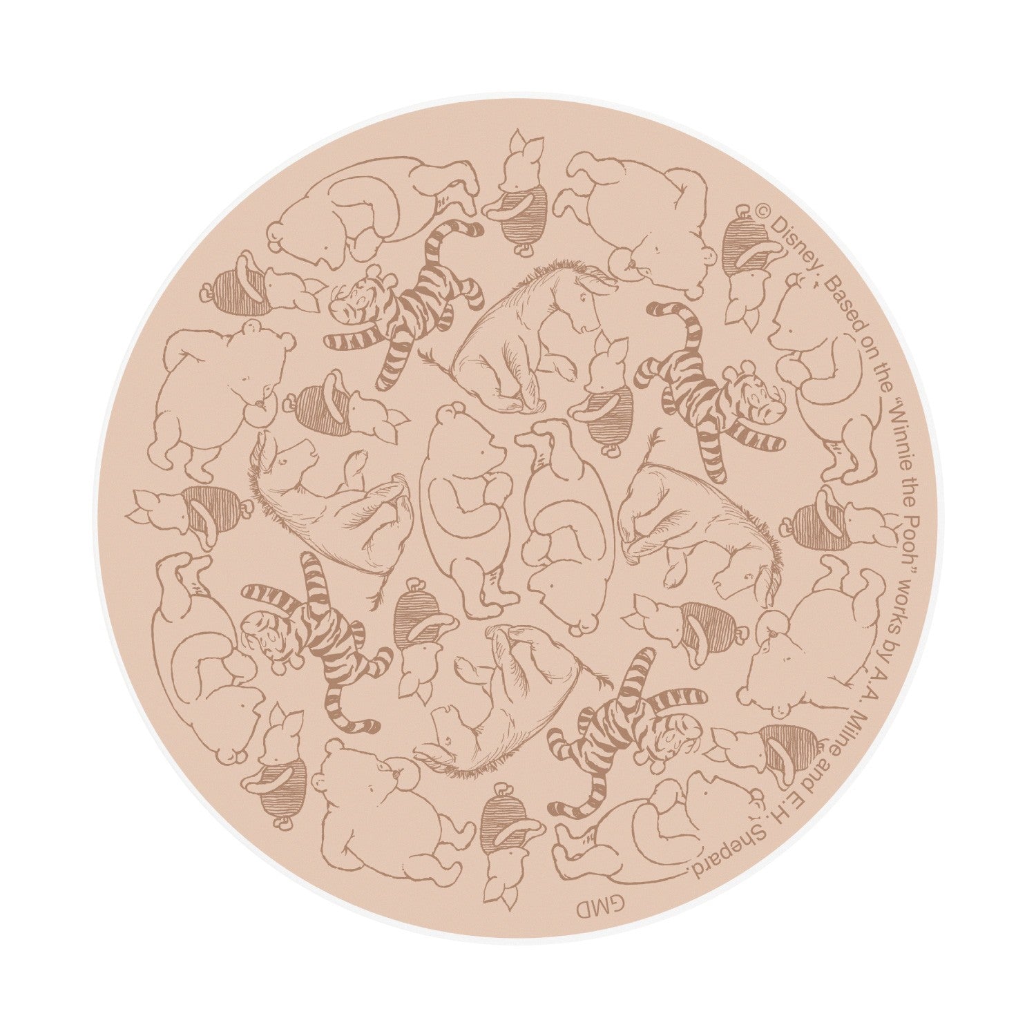 Winnie the Pooh cord reel case all over pattern DNG-05A