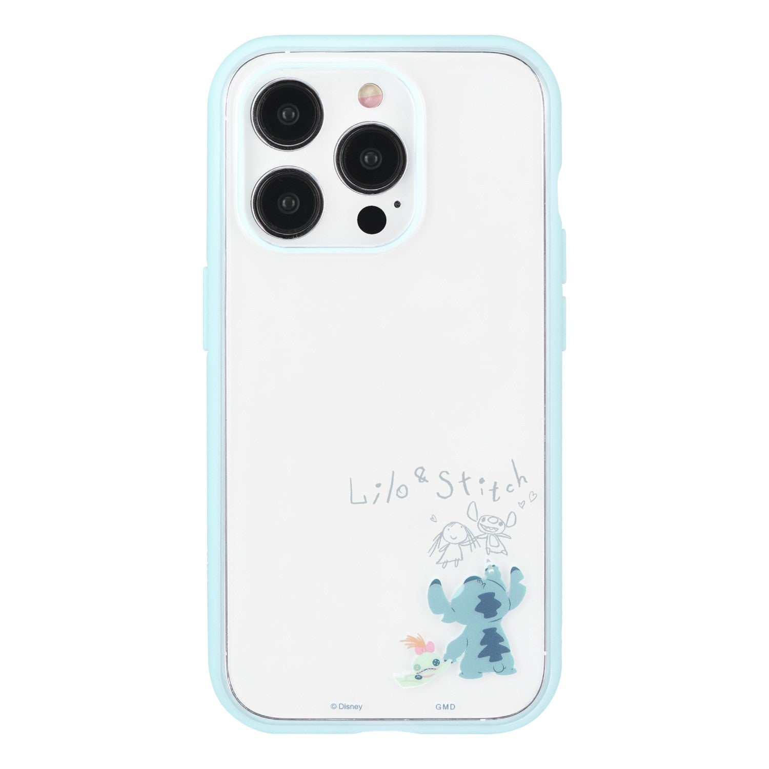 Stitch IIIIfit Clear iPhone15 Pro Compatible Case DNG-155ST
