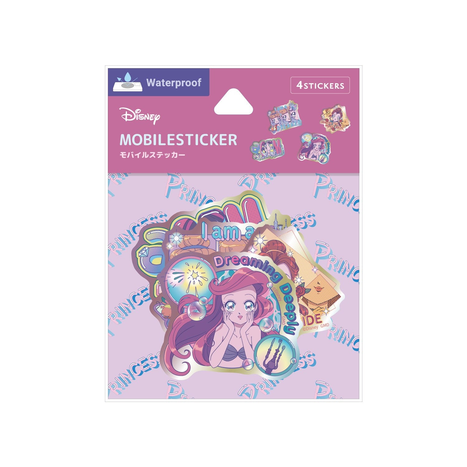 Ariel Cinderella Belle Snow White Princess Mobile Sticker DNG-190PR