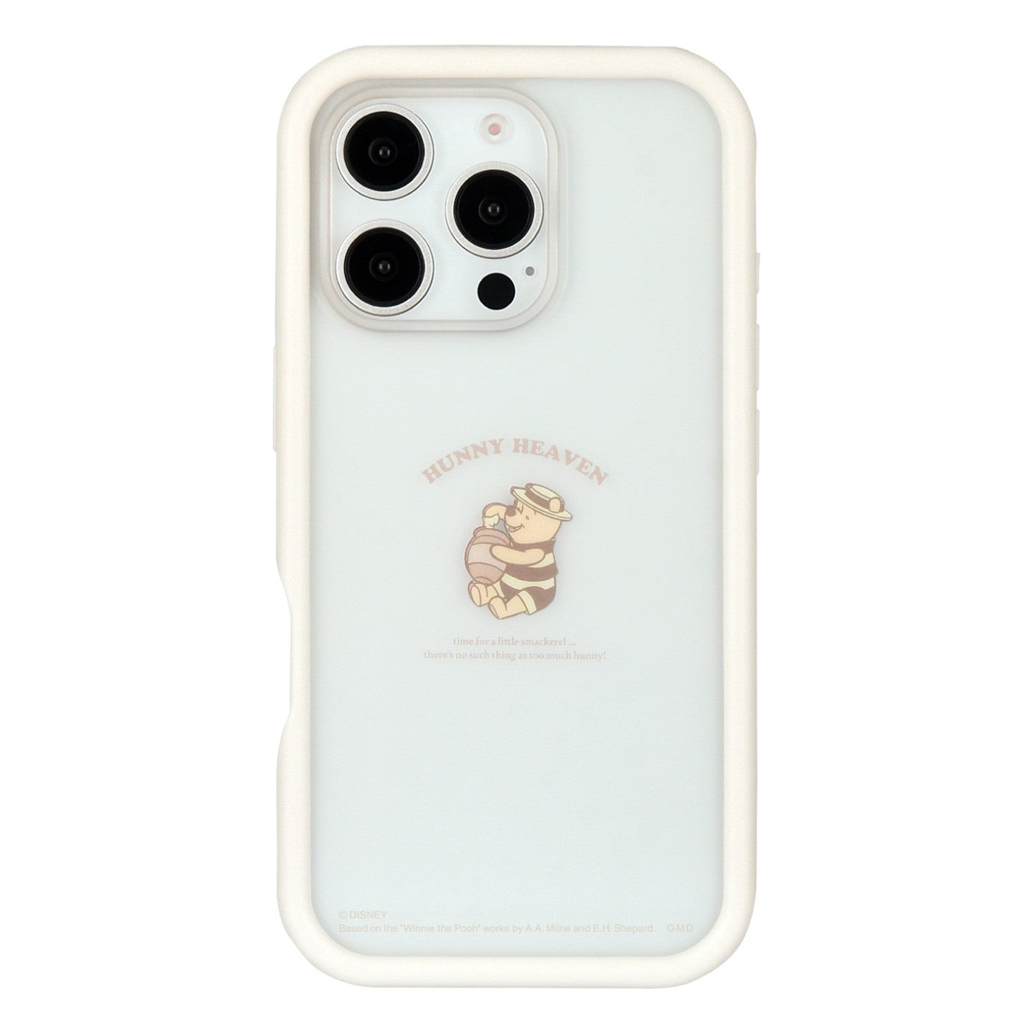 Winnie the Pooh iPhone16 Pro Compatible Plump Frame Case DNG-205PO