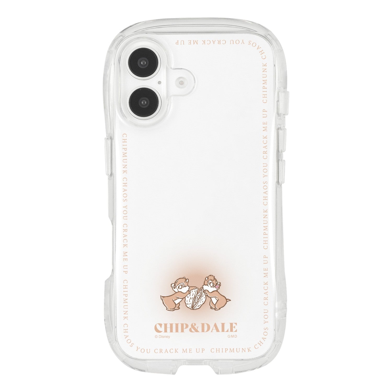 Chip & Dale iPhone16 compatible crystal clear case DNG-208CD