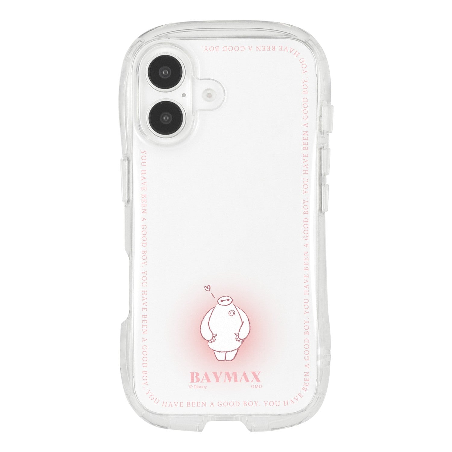 Baymax iPhone 16 compatible crystal clear case DNG-208BX