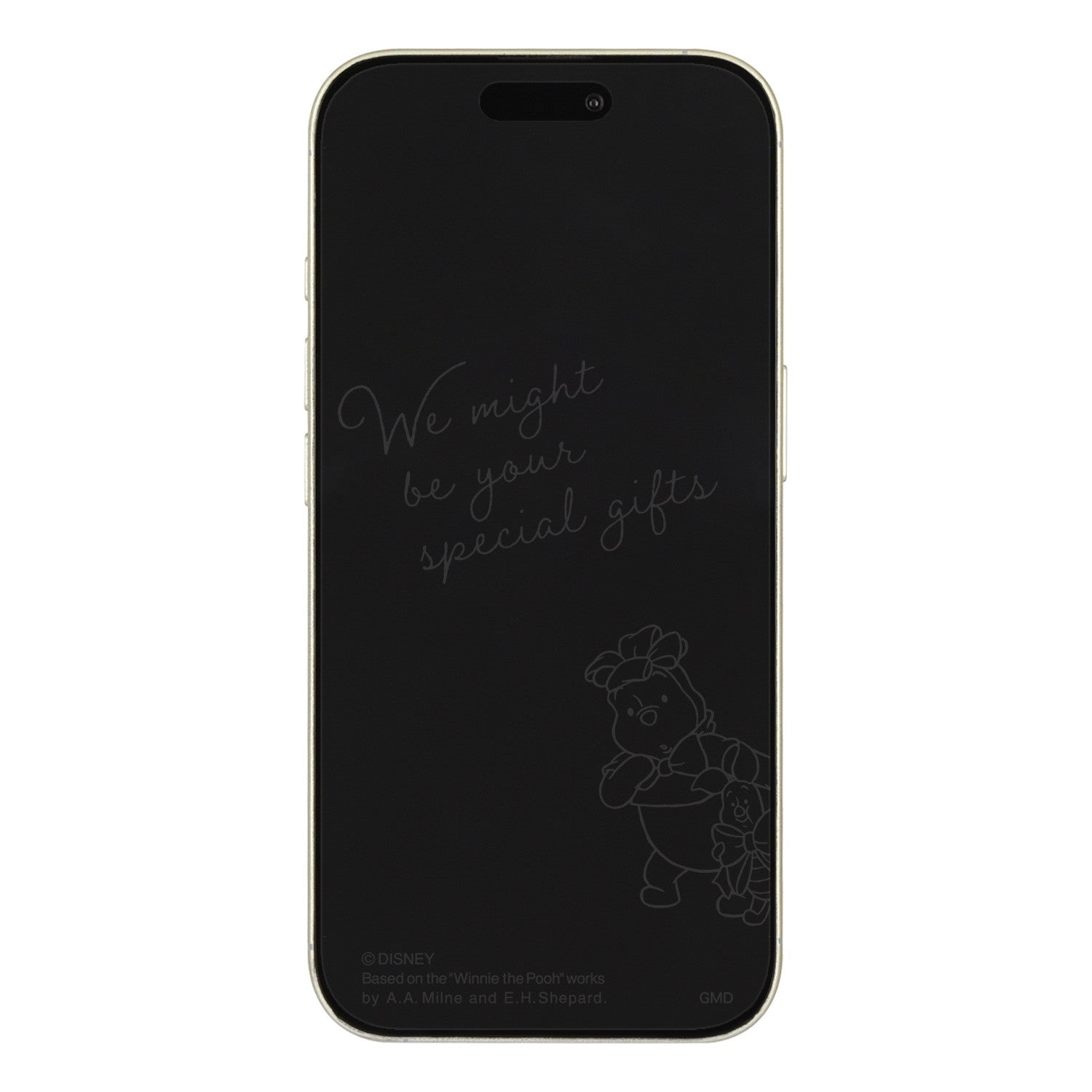 Winnie the Pooh Glass Screen Protector for iPhone 16 / 15 / 15 Pro / 14 / 14 Pro / 13 / 13 Pro DNG-218PO