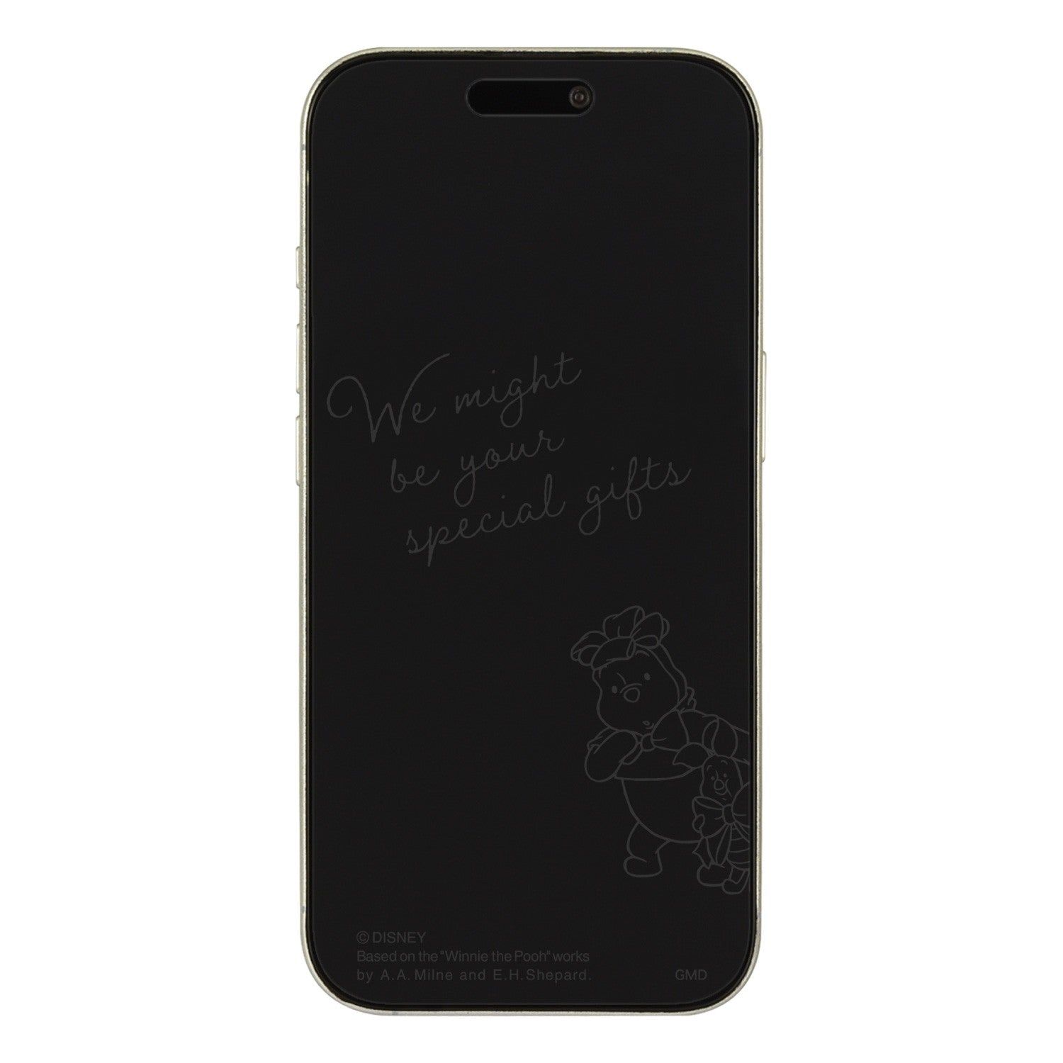 Winnie the Pooh iPhone 16 Pro Compatible Glass Screen Protector DNG-225PO