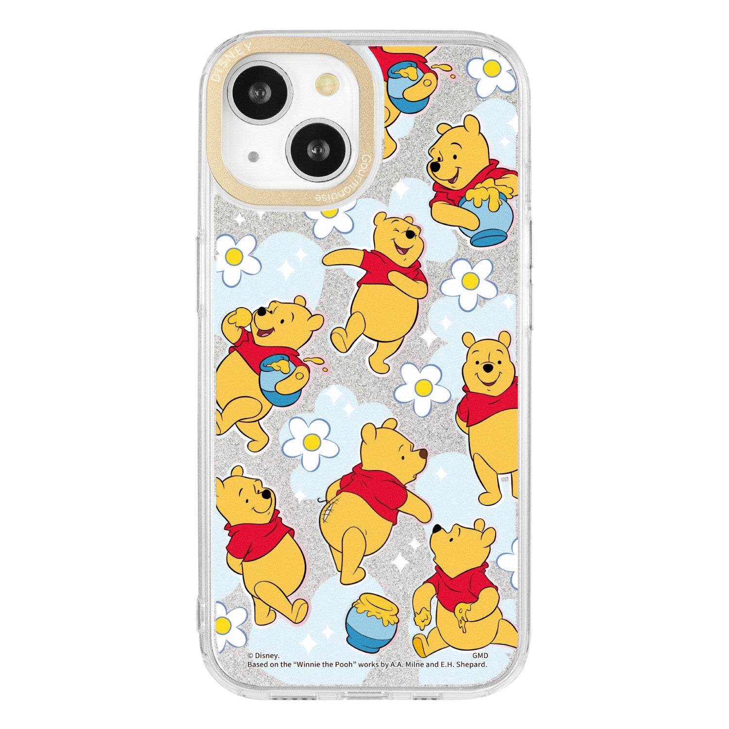 Winnie the Pooh Camera Frame iPhone 15/14/13 Compatible Case DNG-284PO
