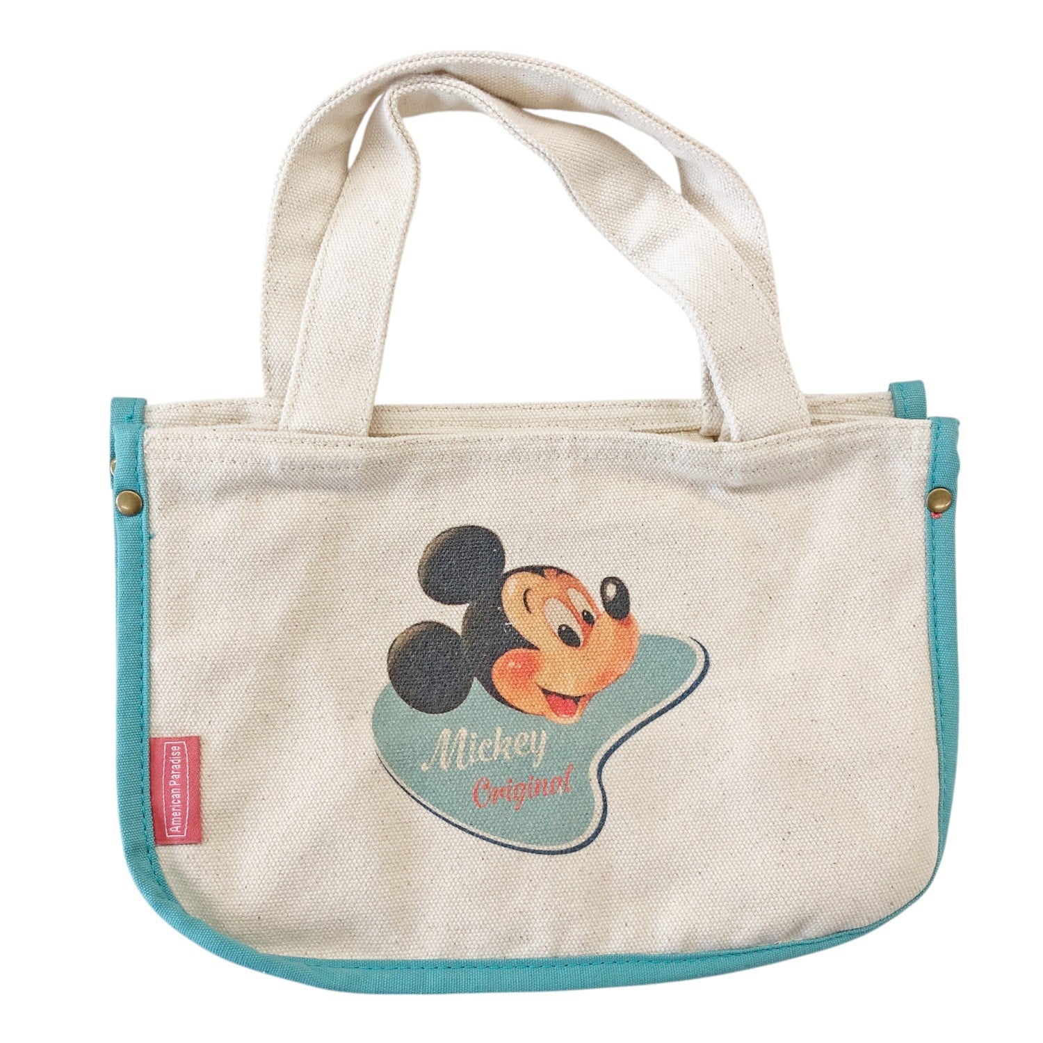 Disney American Paradise Mini Tote Bag Mickey Badge