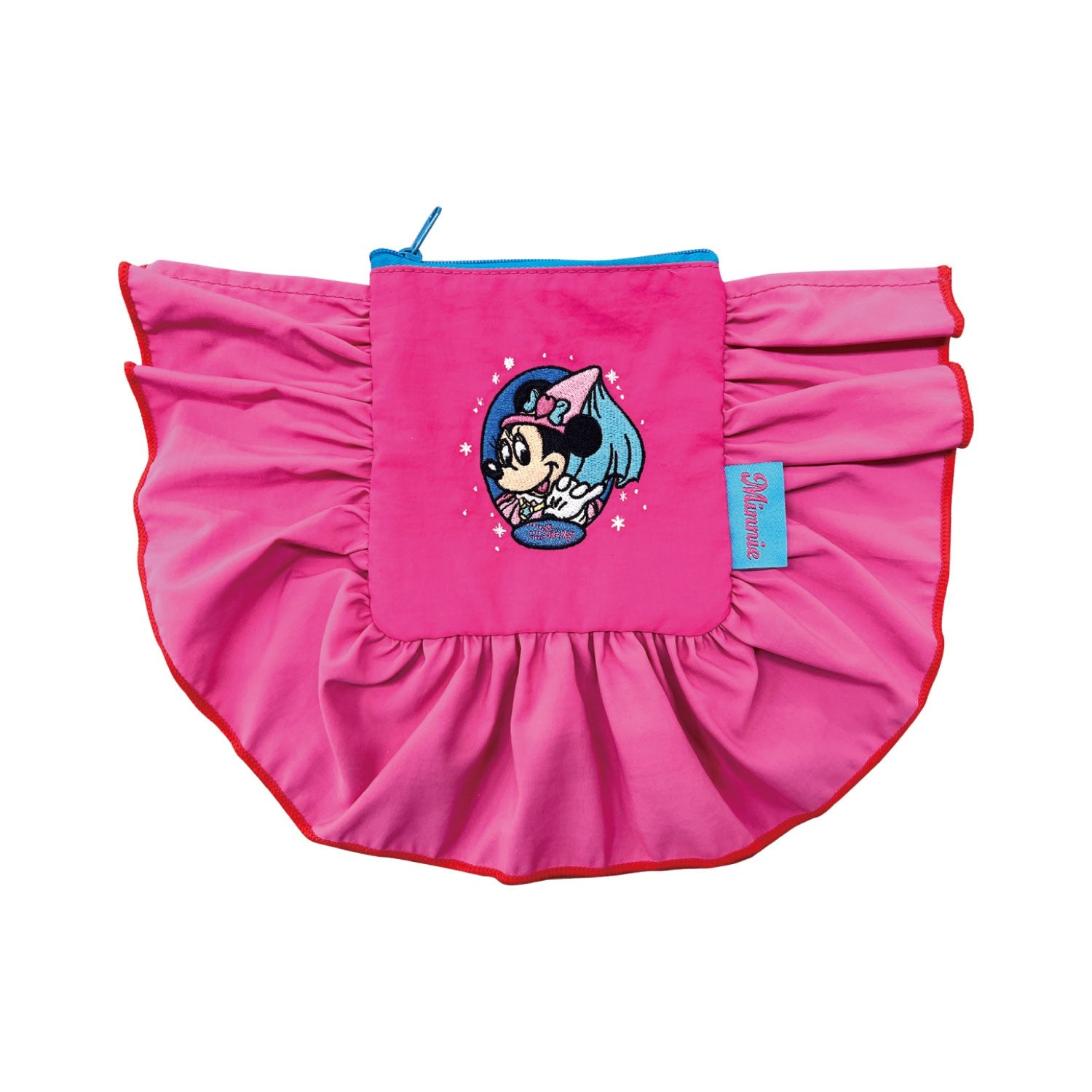 Disney Nostalgica Minnie Mouse Frill Pouch Pink
