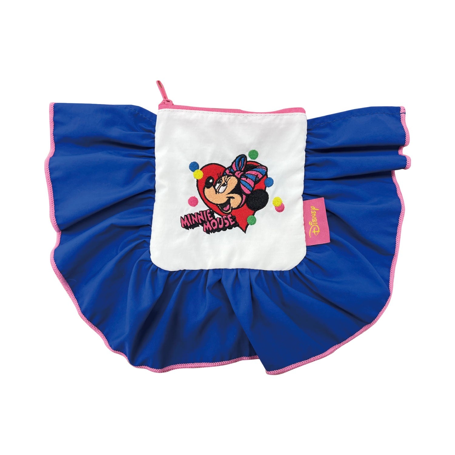 Disney Nostalgica Minnie Mouse Frill Pouch White