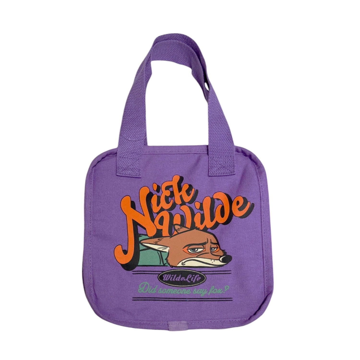 Disney Box Type Insulated Thermal Bag Zootopia/Nick Purple