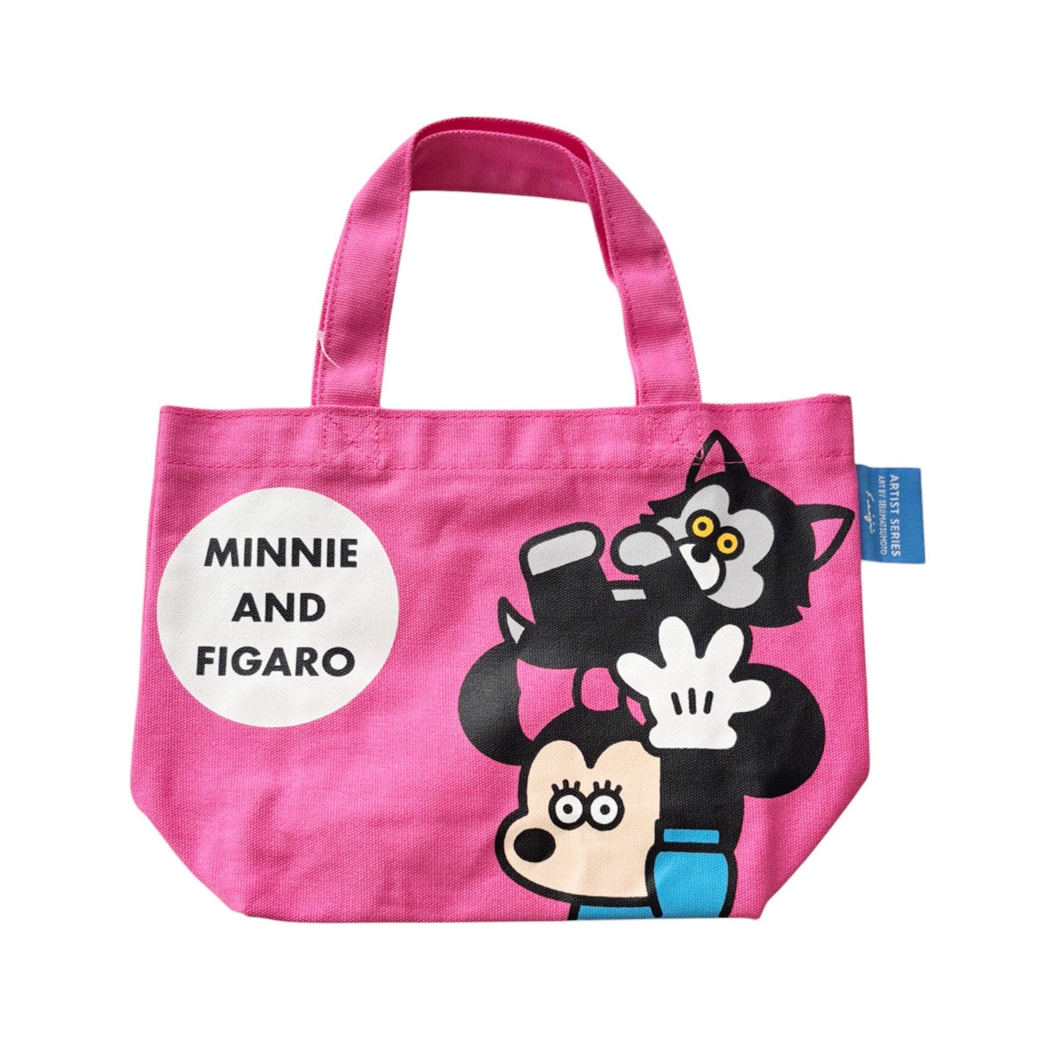 Disney ART BY SEIJI MATSUMOTO Lunch bag with color gusset pink