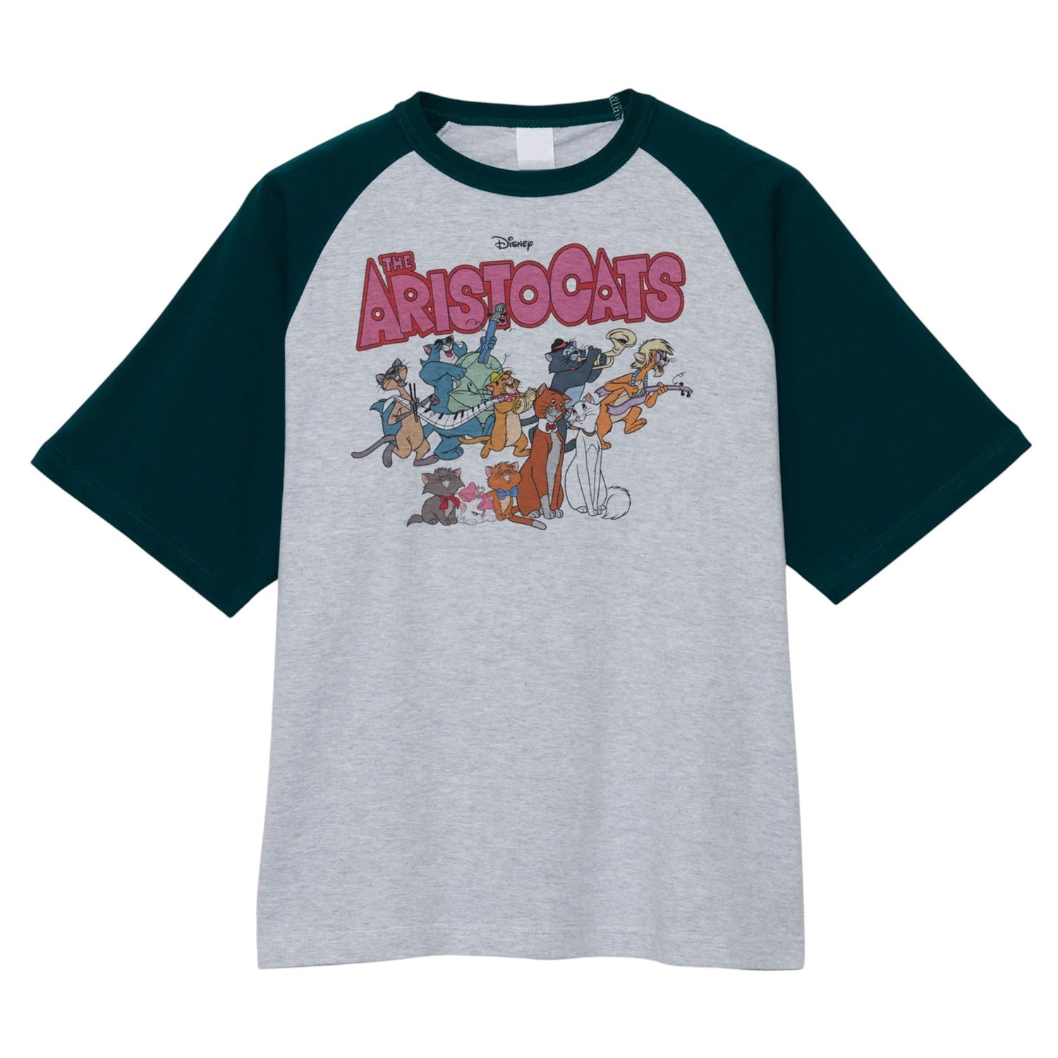 Nostalgica Raglan Sleeve T-shirt Stylish Cat