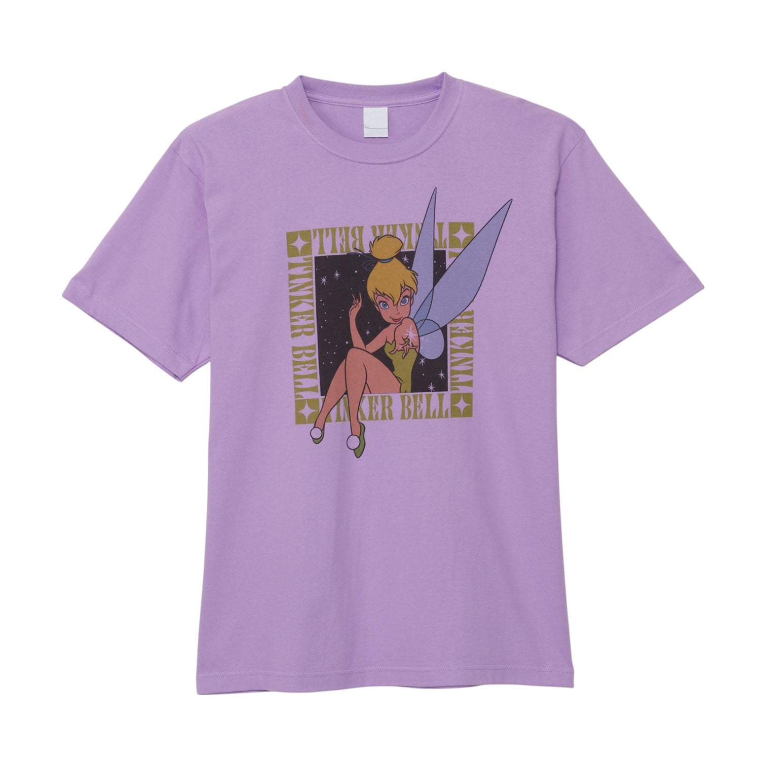 Nostalgica Double-Sided Print T-Shirt Tinker Bell Purple