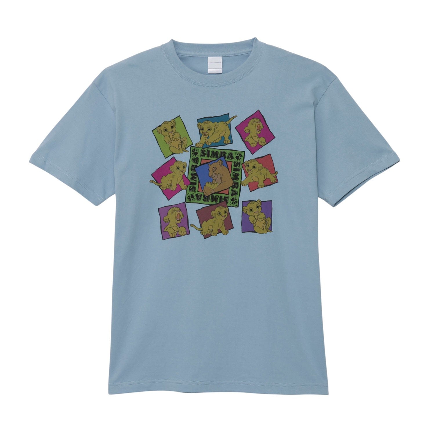 Nostalgica double-sided print T-shirt Lion King Blue