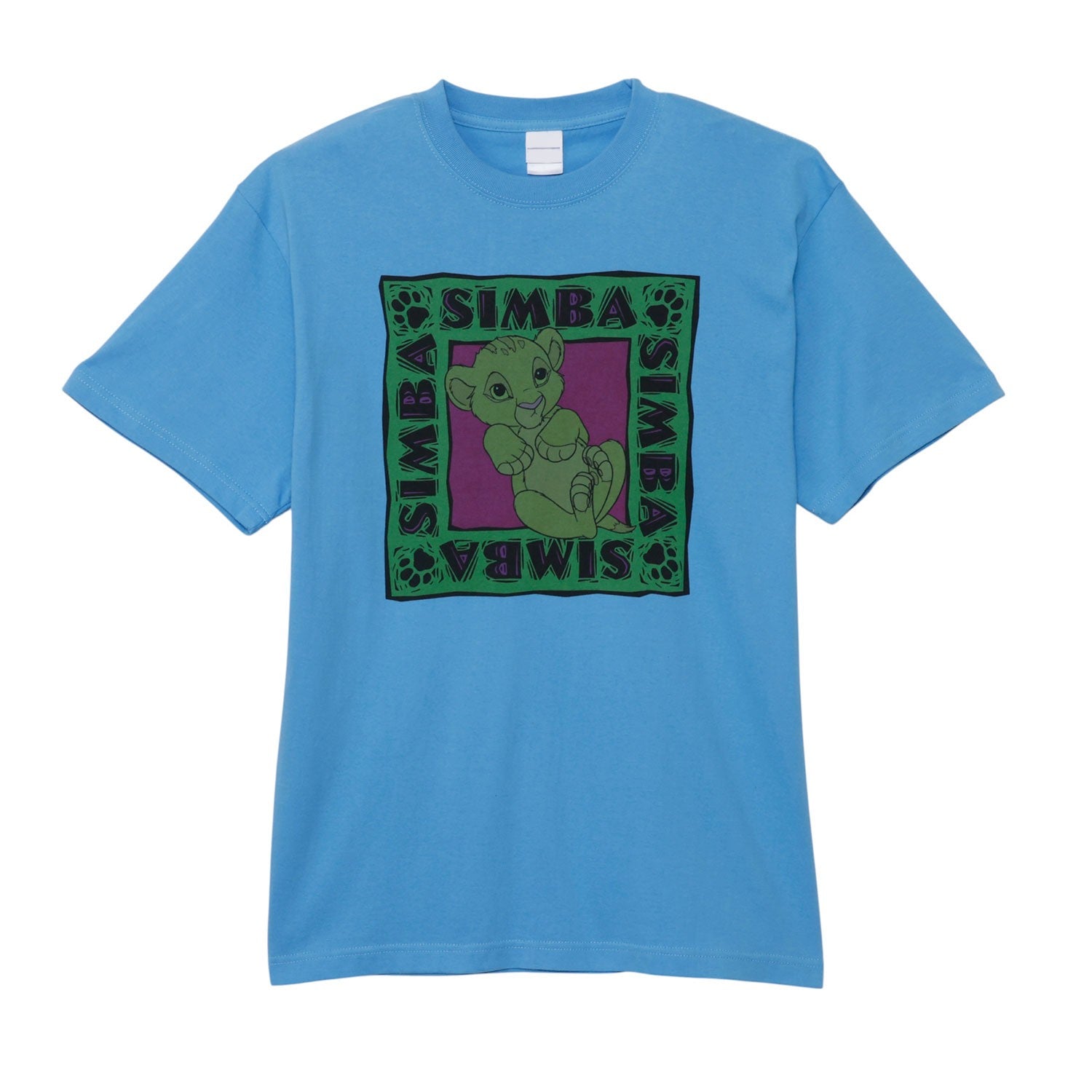 Nostalgica double-sided print T-shirt Lion King Blue 02