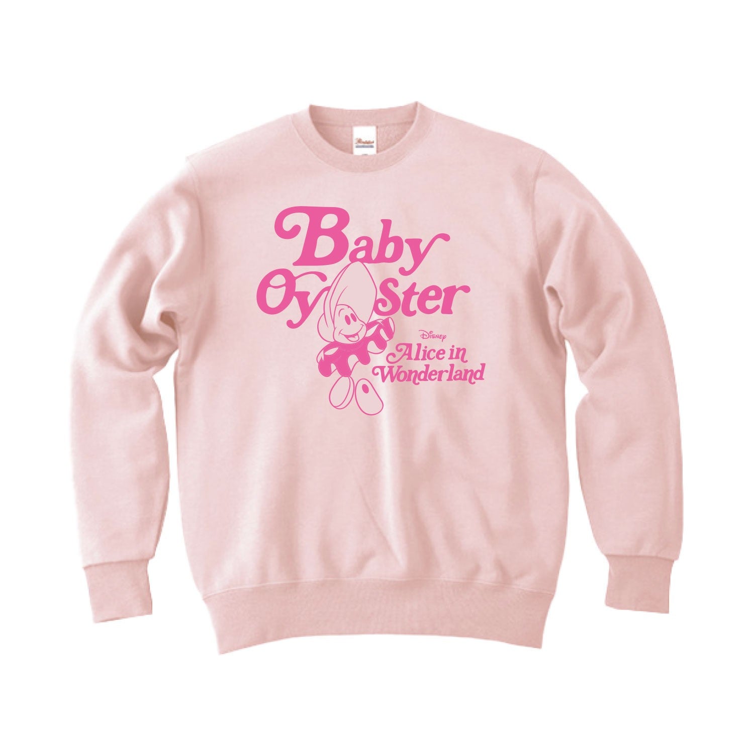Nostalgica Puku Sweat Alice in Wonderland Baby Oysters Pink