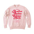 Nostalgica Puku Sweat Fashionable Cat Pink x Red