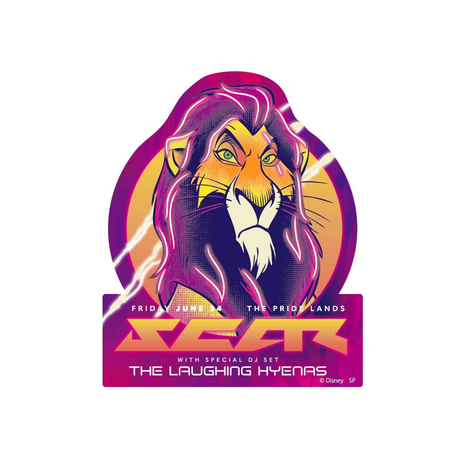 Disney Lion King Scar Character Sticker Claw Scar