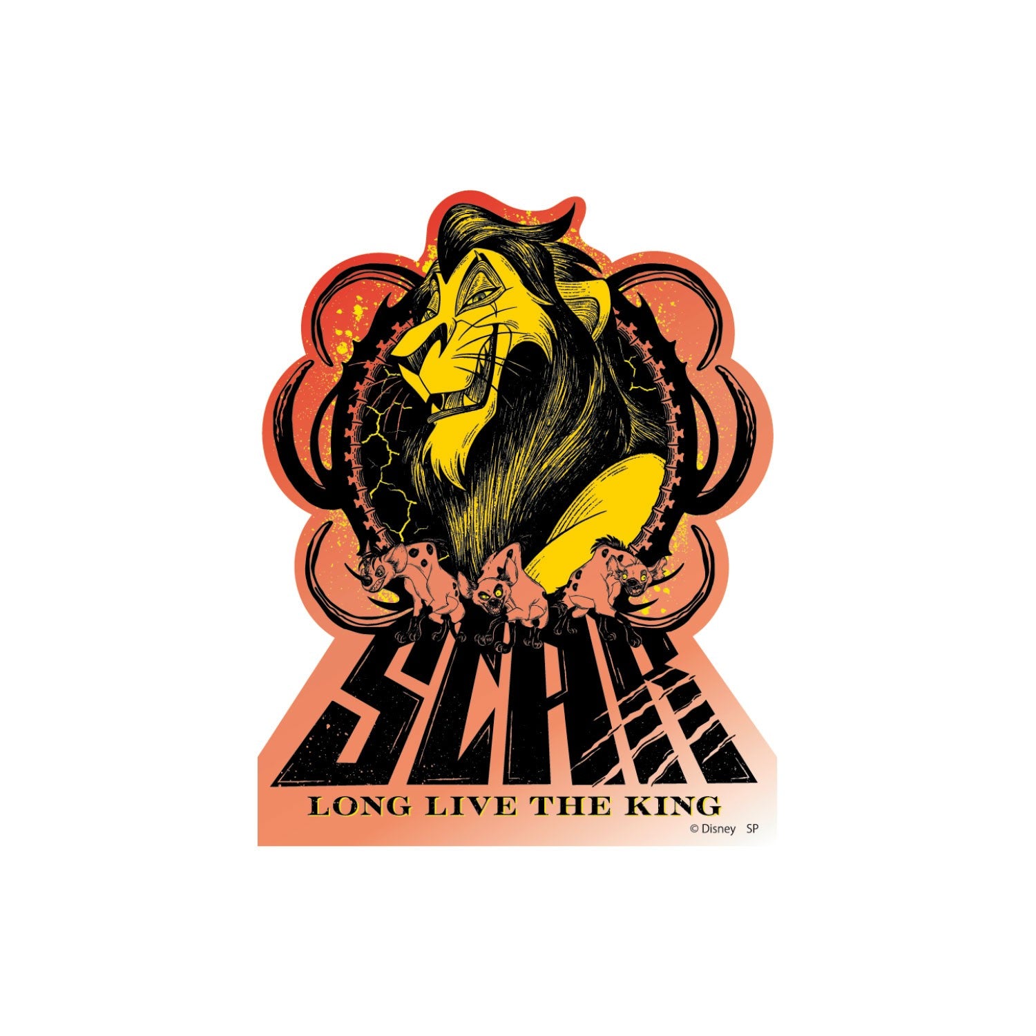Disney Lion King Scar Character Sticker Metallic