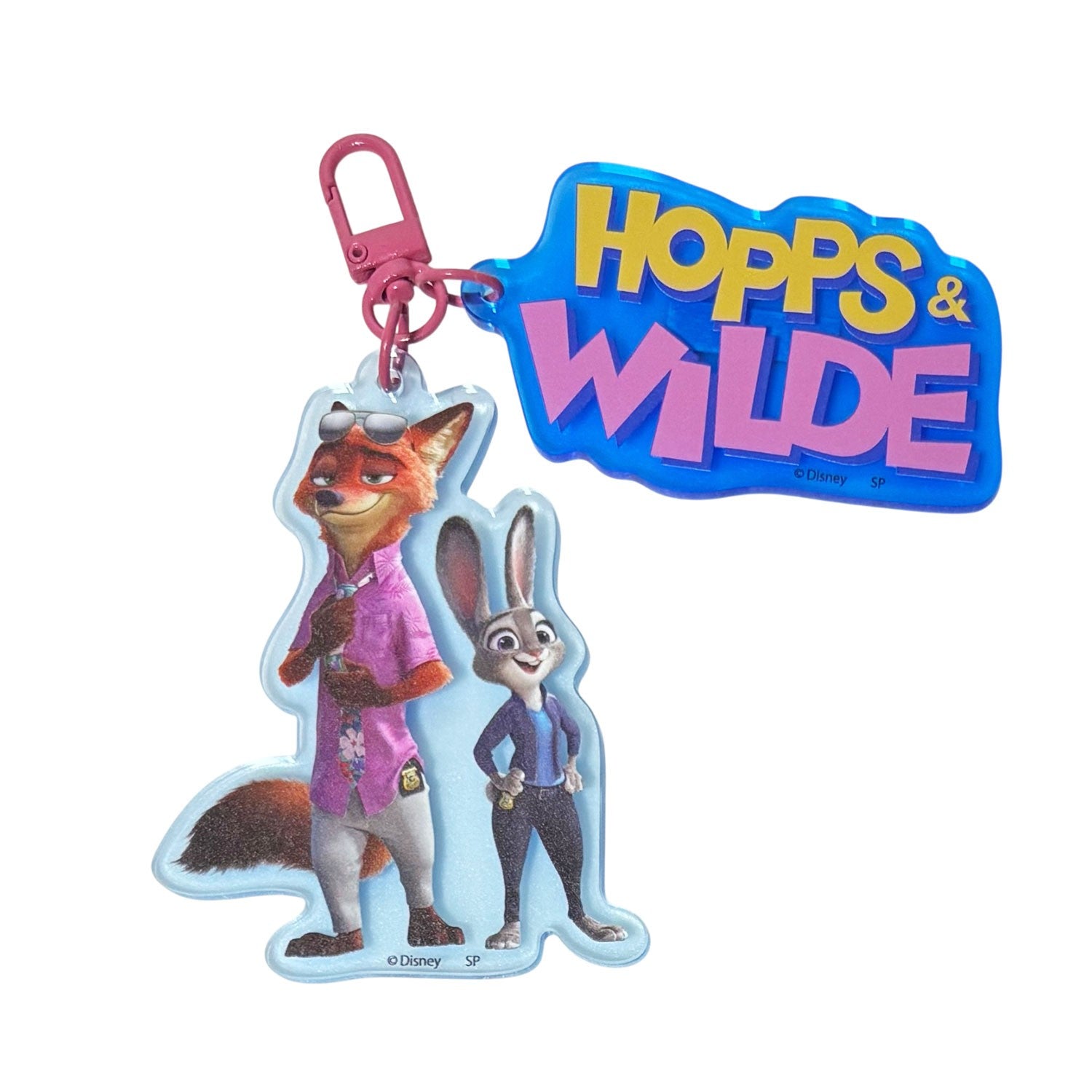 Disney Zootopia 2 Judy & Nick Live Action Color Acrylic Keychain