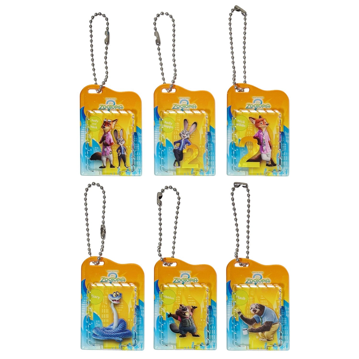 Disney Zootopia 2 Blind Blister Style Acrylic Keychain BOX Set (6 types)