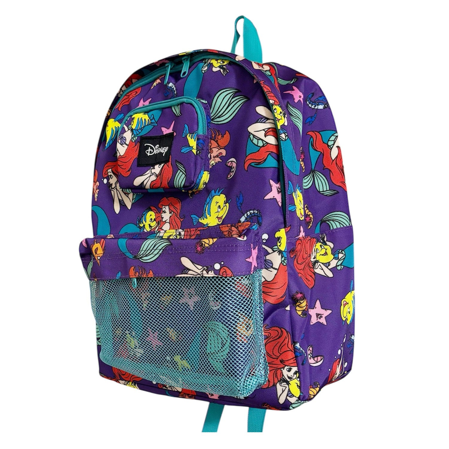 Disney The Little Mermaid Ariel Friends All Over Pattern Rucksack