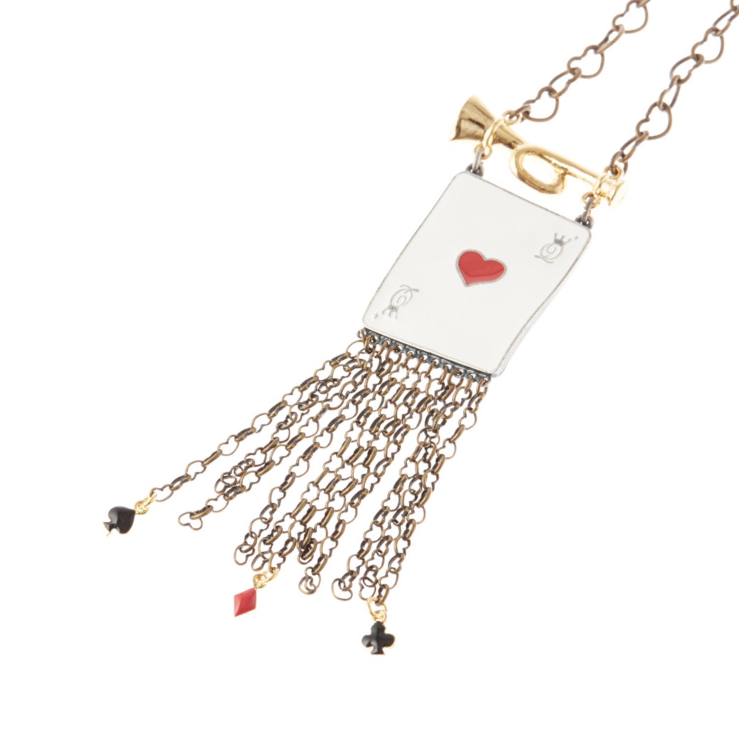 [Q-pot] Queen of Hearts/Necklace Flag