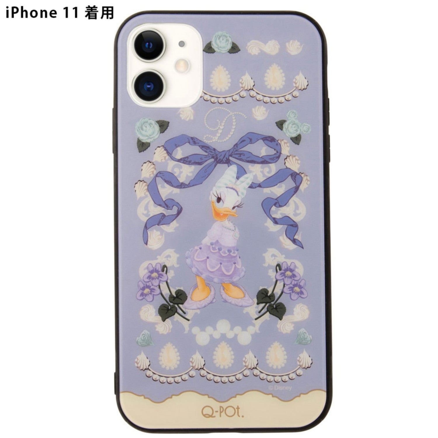 [Q-Pot] Daisy/iPhone11 hard glass case sweets