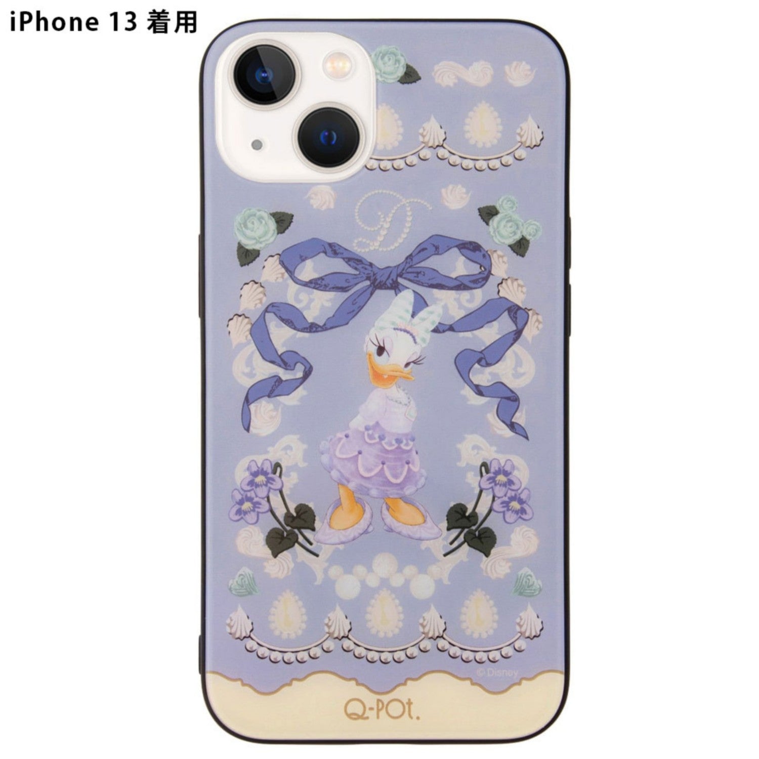 [Q-Pot] Daisy/iPhone13/14 compatible hard glass case sweets