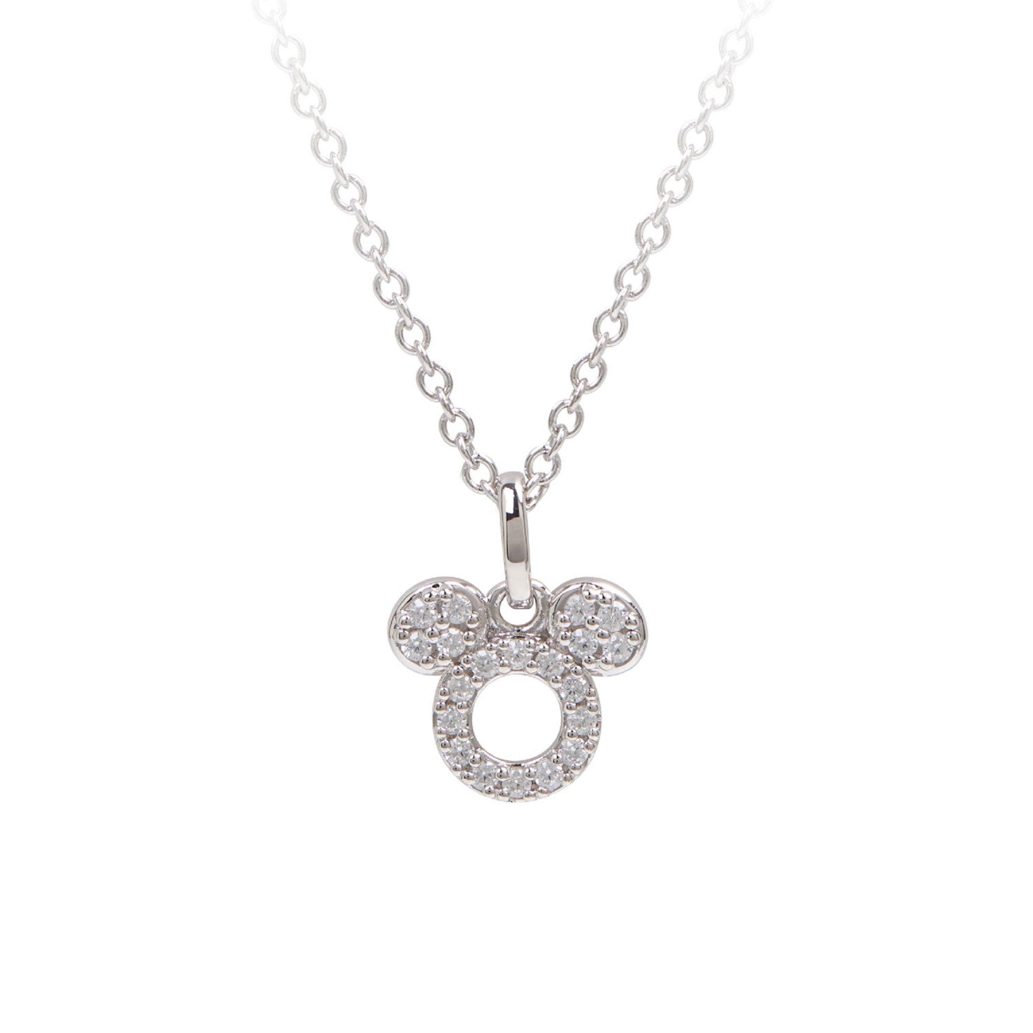 [RAVIPA] Mickey Necklace Icon Silver Mickey & Friends
