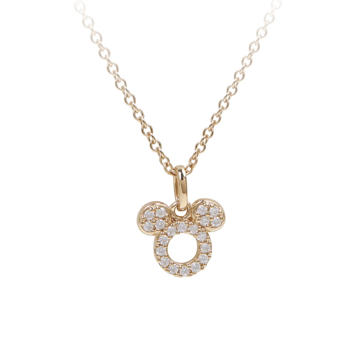 [RAVIPA] Mickey Necklace Icon Gold Mickey & Friends