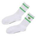 [Restock] Little Green Men/Alien Socks Ribbed College Face Embroidery White